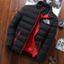 Men's Warm Stand Collar Winter Down Jacket - Casual Street Fashion Parka for Autumn and Winter Adventures