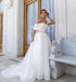 Elegant Off The Shoulder Organza Wedding Dresses A-Line Boho Gowns
