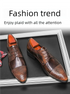 Men's Fashion Derby Shoes Lace-Up Business Office Dress Shoes for Weddings and Formal Events