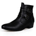 Stylish Men's Leather Chelsea Boots for Winter Business Wear