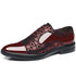 Elegant Men's Dress Shoes for Formal Occasions - Stylish PU Leather Slip-On Business Footwear for Weddings and Parties