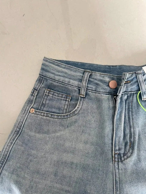 Baggy Wide Leg Jeans For Women Loose Fit Streetwear Denim Pants Vintage Punk Skater Style