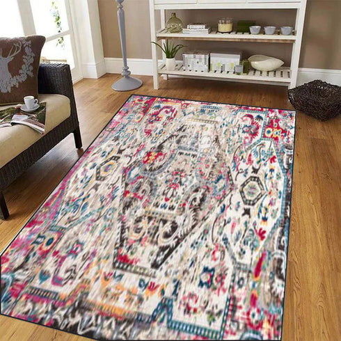 Retro Ethnic Carpets Large Area Rugs Boho Home Decor Luxury Floor Mat