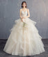 Custom Wedding Dress Lace Up Back Floor Length Gown Built In Bra Floral Print Draped Organza Plus Size Bridal Gown