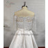 Modern Wedding Dresses Boat Neck Half Sleeves Bridal Gowns Lace Appliques A-Line Court-Train