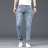 Slim Gray Blue Skinny Jeans for Men - Casual Denim Trousers