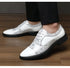 Elegant Men's Dress Shoes for Formal Occasions - Stylish PU Leather Slip-On Business Footwear for Weddings and Parties