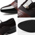 Classic Leather Oxfords for Men - Elegant Slip-On Dress Shoes for Business, Office, and Formal Occasions - Fashionable Loafers for Parties and Career Events