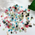 50pcs 3D Kawaii Colorful Leaf Nail Art Charms - Mixed Resin Nail Decorations and Acrylic Rhinestones for DIY Manicure Accessories and Press-On Nails