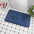 Cobblestone Embossed Non-Slip Bath Mat Memory Foam Carpet for Bathroom Shower Room Doormat