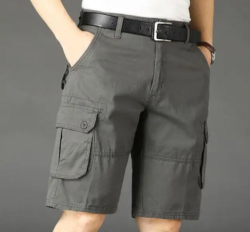 Khaki Half Men's Cargo Shorts Bermuda Designer Jogger Pants