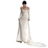 Long Sleeved Light Wedding Dress Elegant Off The Shoulder Mermaid Gown
