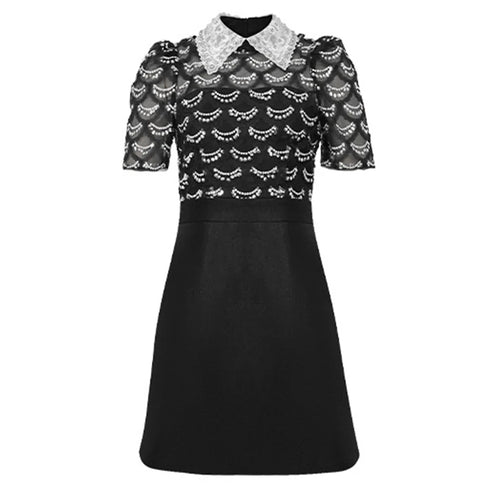 Summer Sweet Black Formal Occasion Short Dress Women Clothes Elegant Luxury A-Line Mini Party Prom Dresses
