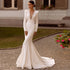 Simple Satin Wedding Dresses Elegant Bridal Gowns Deep V-Neck Backless Floor Length