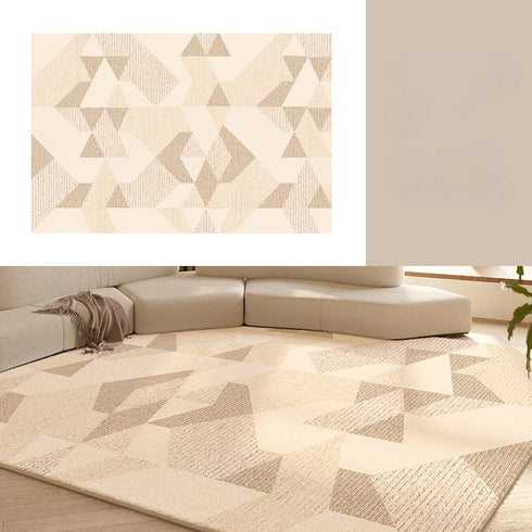 Cream Style Large Area Rug Fluffy Soft Carpet for Bedroom and Living Room Decoration
