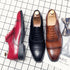 Luxury Handmade Men's Brogue Oxfords - Big Size 47 Leather Dress Shoes for Weddings, Parties, and Business Casual Occasions
