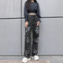 Fall Trousers High Waist Butterfly Print Y2K Jeans Casual Fashion Loose Denim Pants