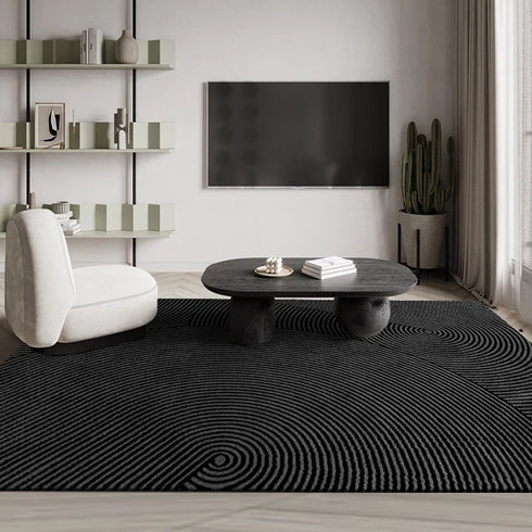 Modern Minimalist Large Area Rug for Living Room and Bedroom Decor
