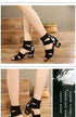 Embroidered Vintage Mid Heel Summer Sandals For Women