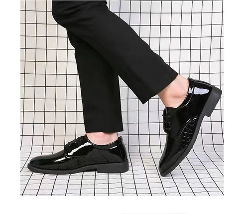 Men Leather Shoes Business Formal Fashion Korean Style Casual Versatile Footwear