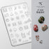 3D Relief Snowflake Sweater Carving Mold for Nail Art - Santa Claus and Elk Christmas Manicure DIY Template with Storage Box and Scraper