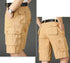 Khaki Half Men's Cargo Shorts Bermuda Designer Jogger Pants