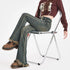 Ripped High Waist Flared Jeans For Women Retro Denim Trousers Casual Street Style Classic Fit