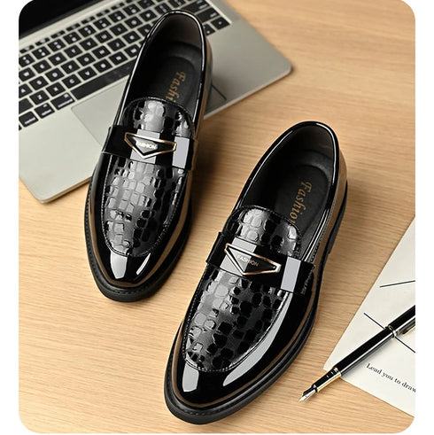 Large Size Men's Dress Shoes Soft Sole Casual Wedding Footwear