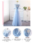 Prom Dress Elegant Floor-Length Tulle Gown With Appliques For Bridesmaid Dress Ideal For Banquet And Formal Event