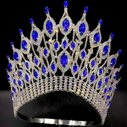 Elegant Rhinestone Tiara Crown for Pageants and Wedding Events