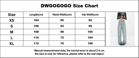 Baggy Straight Denim Pants Women Casual High Waist Vintage Jeans
