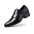 Leather Men Dress Shoes Elevator Business Oxford Footwear for Wedding and Office