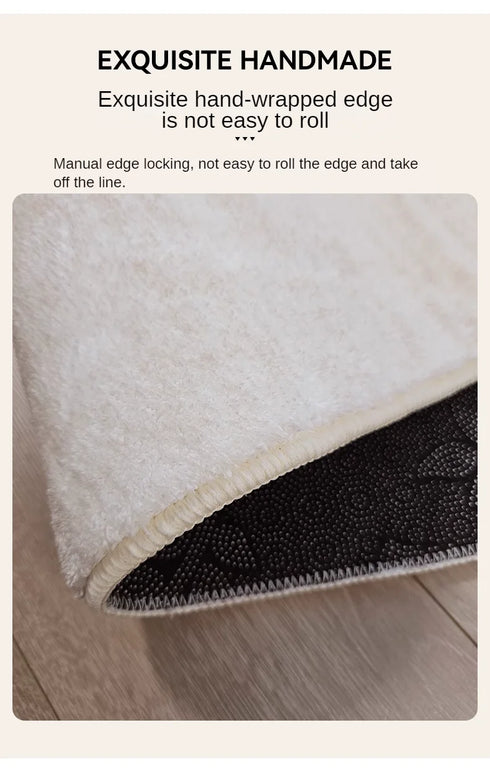 Light Luxury Round Large Area Carpet for Living Room and Bedroom Rug