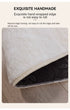 Light Luxury Round Large Area Carpet for Living Room and Bedroom Rug