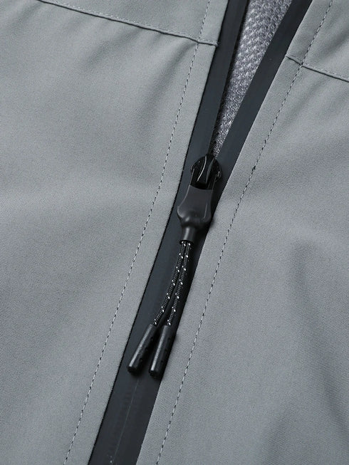 Men's Casual Ultra-Thin Breathable Windbreaker Jacket with Detachable Hood for Summer Sun Protection and Outdoor Adventures