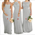 A-Line Chiffon Bridesmaid Dresses Elegant Floor-Length Sleeveless Gown For Wedding Party Occasion