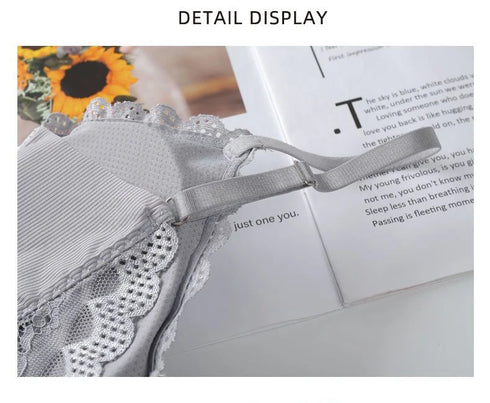 Luxe Lace Wireless Bralette for Women - Elegant Backless Camisole Crop Top Underwear with Floral Hollow Out Design, Perfect for Summer and Going Out