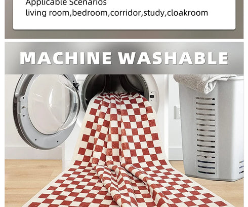 Floral Style Living Room Carpet Machine Washable Large Area Decorative Rug