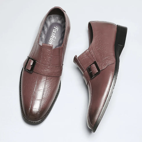 British Style Genuine Leather Wedding Oxfords Business Shoes for Men Casual Office Work Dress Footwear