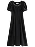 FSLE Swan Dress French Style High Waist Dress for Women