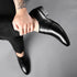 Men PU Leather Formal Dress Shoes for Office Work and Parties