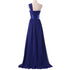 Bridesmaid Dress A Line Chiffon One Shoulder Pleated Back Lace Up Floor Length Wedding Dress