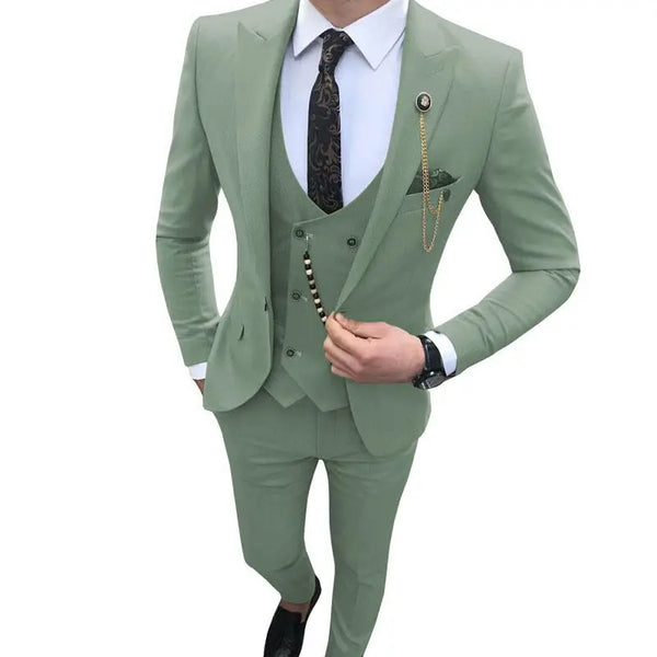 Prom Suits for Men Slim Fit Wedding Tuxedos 3 Piece Costume