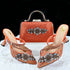 Doershow Party Pumps and Matching Bag Set for Women