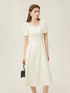 FSLE Swan Dress French Style High Waist Dress for Women