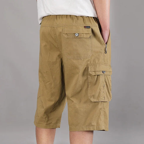 Men's Cropped Shorts Pure Cotton Business Gentleman Casual Work Shorts