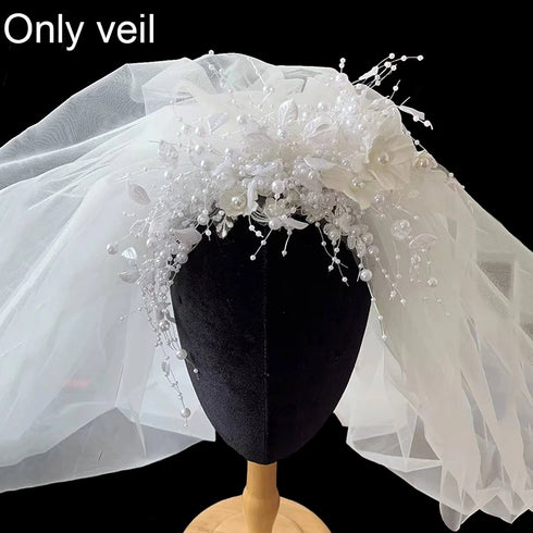 Vintage Lace Wedding Dress Ball Gown With Beading And Pearls Boat Neck Floral Embellishments