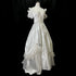 Vintage Lace Wedding Dress Ball Gown With Beading And Pearls Boat Neck Floral Embellishments