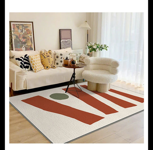 Geometric Irregular Lines Large Area Living Room Carpet Soft Fluffy Bedroom Rug Modern Home Decoration