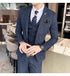 Stylish Business Casual Three-Piece Suit for Men with Vest and Trousers
